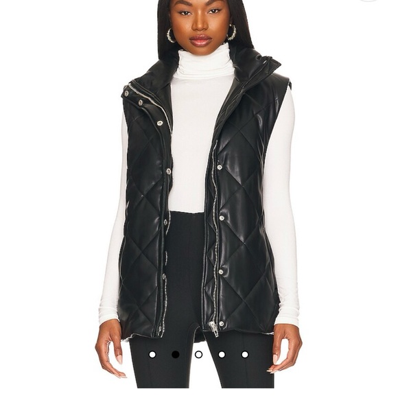 BLANKNYC Faux Leather Vest in Night Fever Size M - Picture 2 of 8